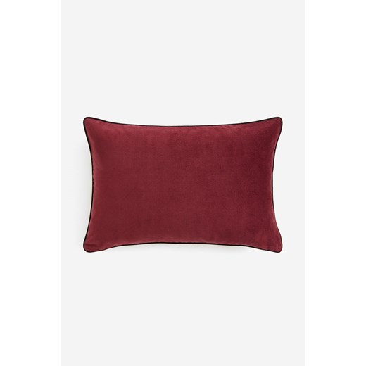 H & M - Aksamitna poszewka na poduszkę - Czerwony ze sklepu H&M w kategorii Poszewki na poduszki - zdjęcie 169681560