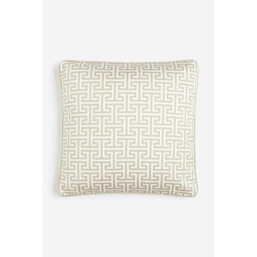 H & M - Wzorzysta poszewka na poduszkę - Beżowy ze sklepu H&M w kategorii Poszewki na poduszki - zdjęcie 169681850