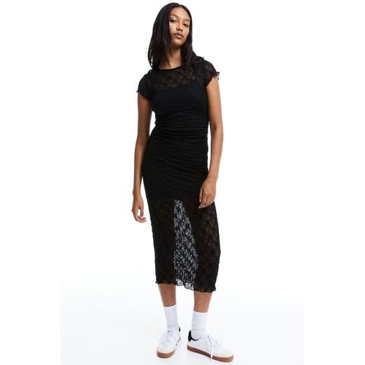 H & M - Koronkowa sukienka bodycon - Czarny ze sklepu H&M w kategorii Sukienki - zdjęcie 169681873