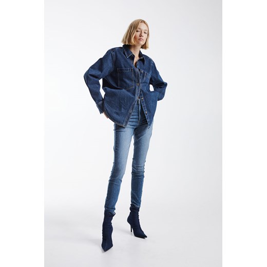 H & M - Jegginsy Ultra High Ankle - Niebieski ze sklepu H&M w kategorii Spodnie damskie - zdjęcie 169682180
