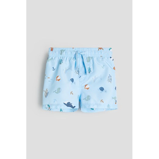 H & M - Wzorzyste szorty kąpielowe - Niebieski ze sklepu H&M w kategorii Stroje kąpielowe dla niemowląt - zdjęcie 169682293