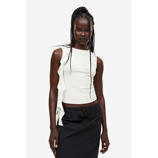 H & M - Top bez rękawów - Biały ze sklepu H&M w kategorii Bluzki damskie - zdjęcie 169682324
