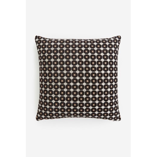H & M - Wzorzysta poszewka na poduszkę - Czarny ze sklepu H&M w kategorii Poszewki na poduszki - zdjęcie 169682512