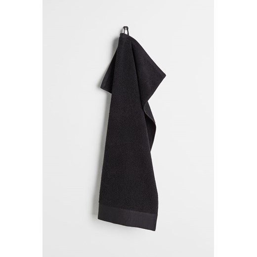 H & M - Ręcznik z bawełnianej frotte - Czarny ze sklepu H&M w kategorii Ręczniki - zdjęcie 169682514