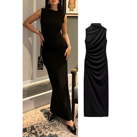 Sukienka BOANITA BLACK ze sklepu Ivet Shop w kategorii Sukienki - zdjęcie 169683643