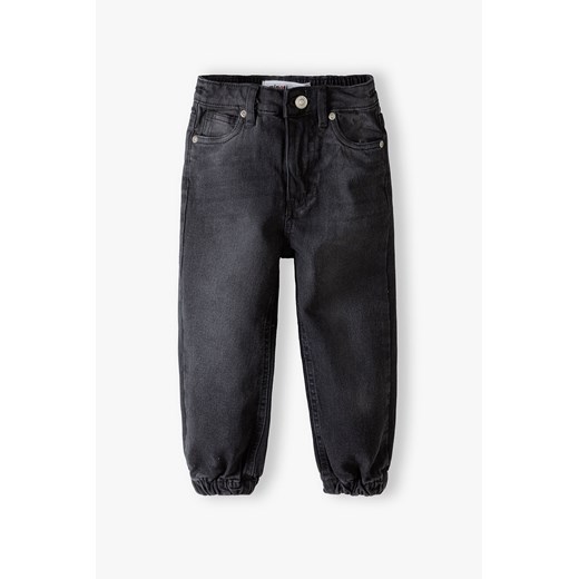 Spodnie jeansowe typu joggery niemowlęce czarne ze sklepu 5.10.15 w kategorii Spodnie i półśpiochy - zdjęcie 169684274