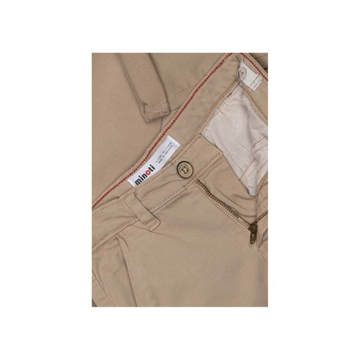 Brązowe spodnie typu chinosy dla chłopca Minoti 116/122 5.10.15