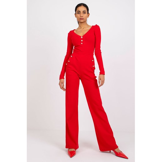 Czerwony casualowy komplet w prążek Penelope RUE PARIS ze sklepu 5.10.15 w kategorii Komplety i garnitury damskie - zdjęcie 169684593