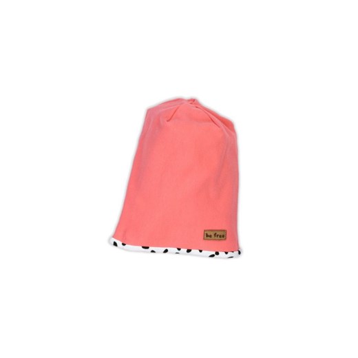 Czapka dresowa dla dziewczynki w kolorze koralowym ze sklepu 5.10.15 w kategorii Czapki dziecięce - zdjęcie 169684882