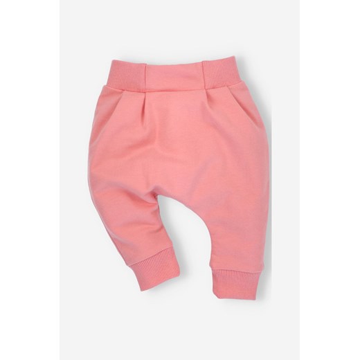 Spodnie niemowlęce z bawełny organicznej dla dziewczynki ze sklepu 5.10.15 w kategorii Spodnie i półśpiochy - zdjęcie 169685084