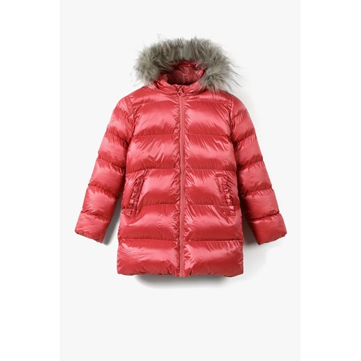 Pikowana kurtka dla dziewczynki - różowa ze sklepu 5.10.15 w kategorii Kurtki dziewczęce - zdjęcie 169685113