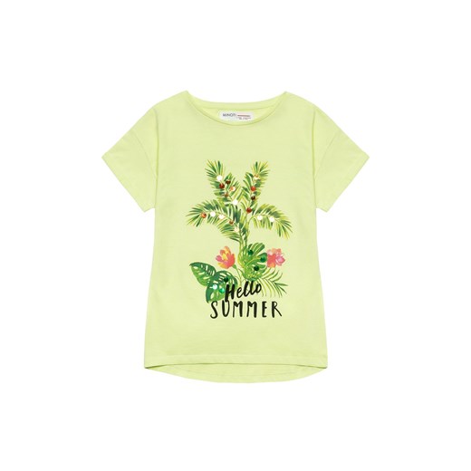 Dziewczęcy t-shirt bawełniany z napisem - Hello summer Minoti 116/122 5.10.15 promocyjna cena