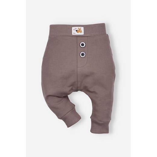 Spodnie niemowlęce z bawełny organicznej dla chłopca ze sklepu 5.10.15 w kategorii Spodnie i półśpiochy - zdjęcie 169685244