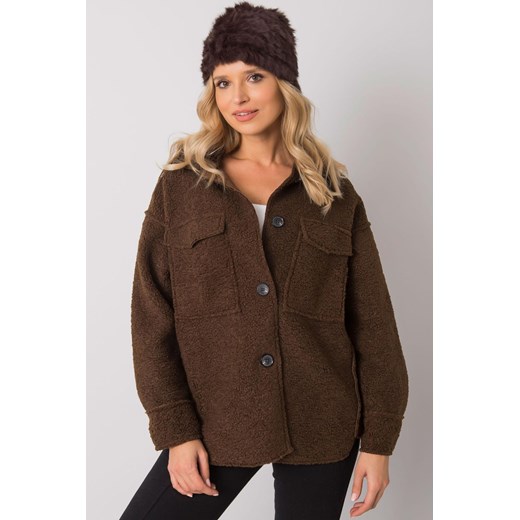Ciemna brązowy futrzana czapka ze sklepu 5.10.15 w kategorii Czapki zimowe damskie - zdjęcie 169685370