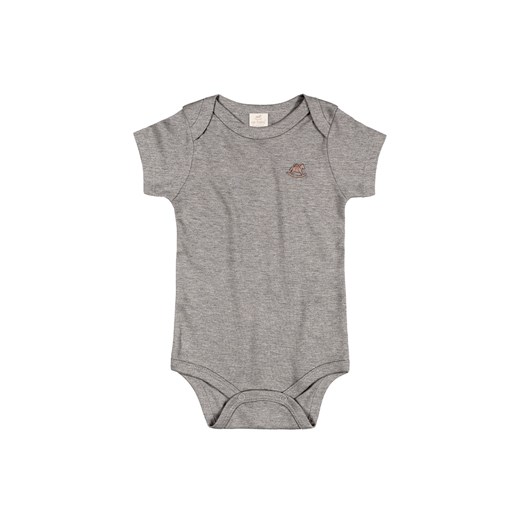 Gładkie bawełniane body dla niemowlaka - szare ze sklepu 5.10.15 w kategorii Body niemowlęce - zdjęcie 169685452