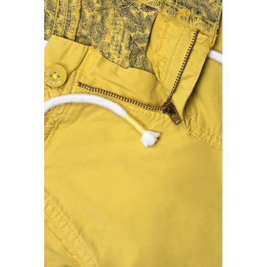 Szorty bawełniane ze ściągaczem w pasie dla chłopca - żółte Minoti 116/122 5.10.15 okazja