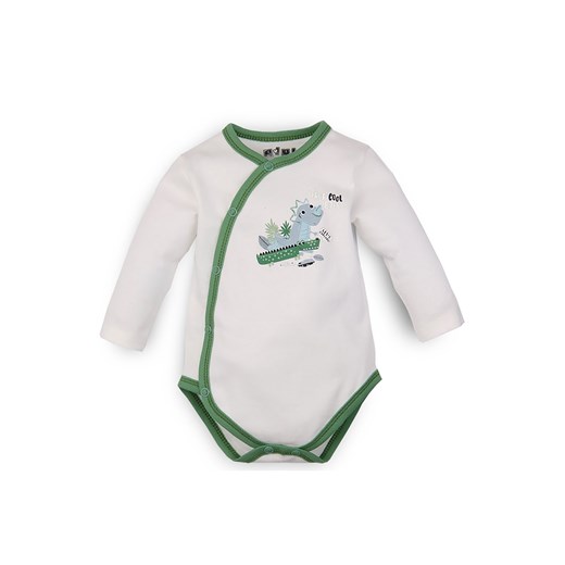 Body niemowlęce z bawełny organicznej ecru ze sklepu 5.10.15 w kategorii Body niemowlęce - zdjęcie 169685592
