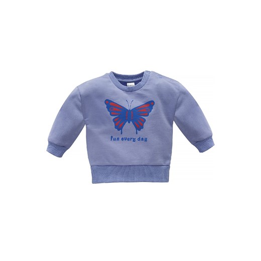 Bawełniana bluza dziewczęca Imagine lawenda z motylem ze sklepu 5.10.15 w kategorii Bluzy i swetry - zdjęcie 169685794