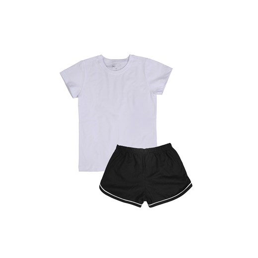 Dziewczęcy strój sportowy T-shirt i spodenki czarny ze sklepu 5.10.15 w kategorii Komplety dziewczęce - zdjęcie 169685974