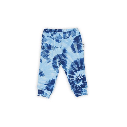 Bawełniane spodnie dresowe chłopięce we wzory niebieskie ze sklepu 5.10.15 w kategorii Spodnie chłopięce - zdjęcie 169686292