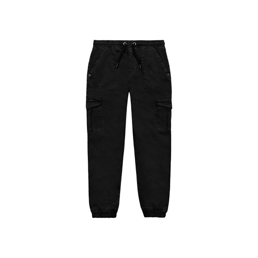 Czarne spodnie bojówki dla chłopca ze sklepu 5.10.15 w kategorii Spodnie chłopięce - zdjęcie 169686402