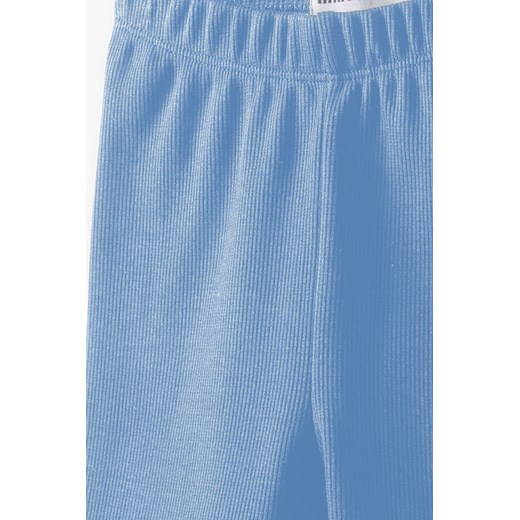 Niebieskie legginsy dla dziewczynki prążkowane Minoti 146/152 5.10.15