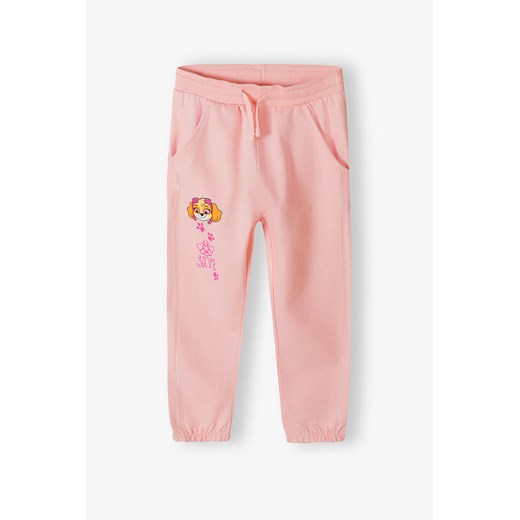 Różowe spodnie dresowe dla dziewczynki Psi Patrol ze sklepu 5.10.15 w kategorii Spodnie dziewczęce - zdjęcie 169686491