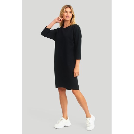Dzianinowa sukienka damska - czarna Greenpoint XL/XXL wyprzedaż 5.10.15