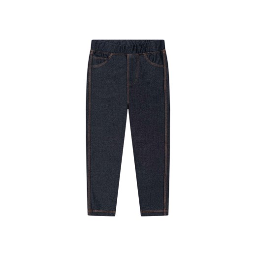 Granatowe spodnie typu jegginsy dla dziewczynki ze sklepu 5.10.15 w kategorii Spodnie dziewczęce - zdjęcie 169686571