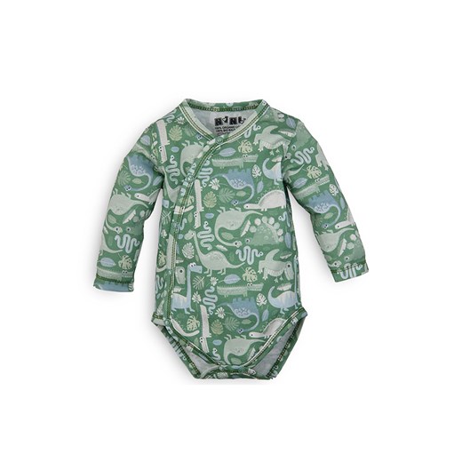 Body niemowlęce z bawełny organicznej z dinozaurem ze sklepu 5.10.15 w kategorii Body niemowlęce - zdjęcie 169686670