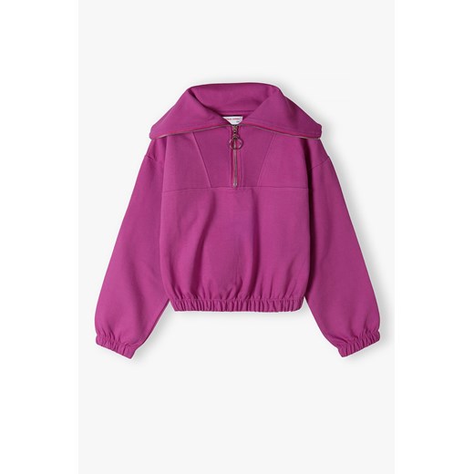 Różowa krótka bluza dziewczęca ze sklepu 5.10.15 w kategorii Bluzy dziewczęce - zdjęcie 169686713