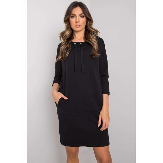 Sukienka z długim rękawem - czarny ze sklepu 5.10.15 w kategorii Sukienki - zdjęcie 169686801