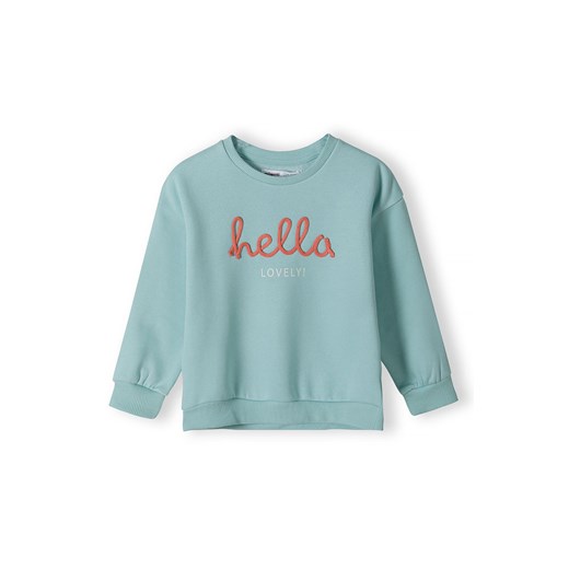 Błękitna dziewczęca bluza nierozpinana- Hello lovely! ze sklepu 5.10.15 w kategorii Bluzy dziewczęce - zdjęcie 169686982