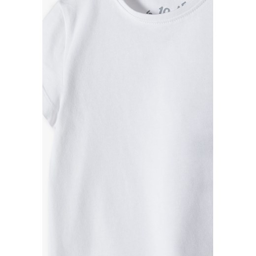 T-shirt dziewczęcy basic biały 5.10.15. 122 5.10.15