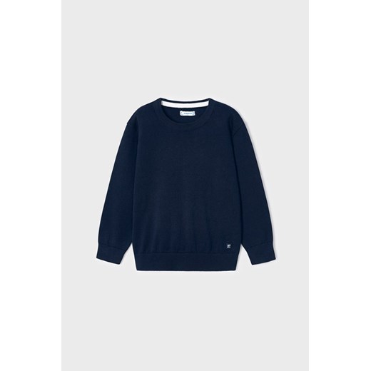 Granatowy bawełniany sweter chłopięcy - Mayoral ze sklepu 5.10.15 w kategorii Swetry chłopięce - zdjęcie 169687250