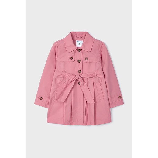 Płaszcz dla dziewczynki Mayoral - różowy ze sklepu 5.10.15 w kategorii Płaszcze dziewczęce - zdjęcie 169687394