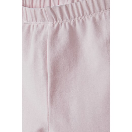 Różowe legginsy dla dziewczynki gładkie Minoti 98/104 5.10.15