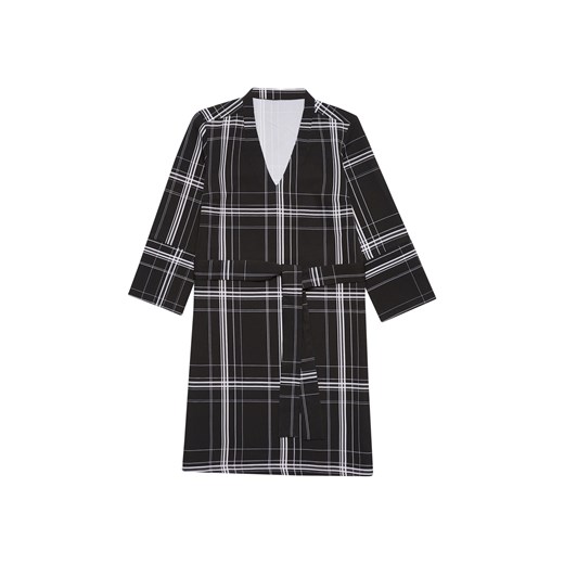 Czarna sukienka w geometryczne wzory - z paskiem ze sklepu 5.10.15 w kategorii Sukienki - zdjęcie 169687630