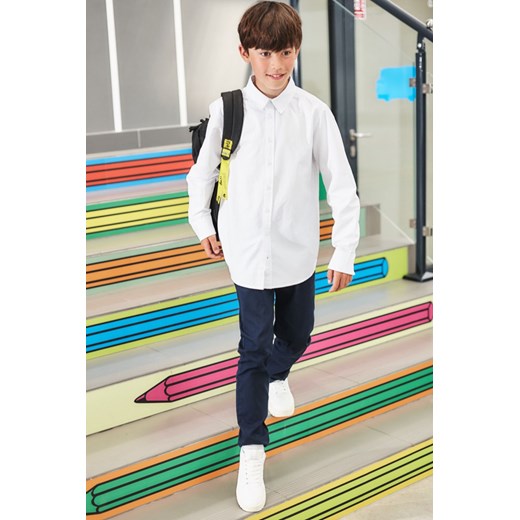 Granatowe eleganckie spodnie dla chłopca - slim ze sklepu 5.10.15 w kategorii Spodnie chłopięce - zdjęcie 169687822