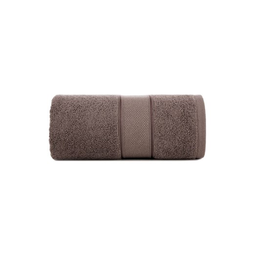 Ręcznik kąpielowy LIANA z bawełny 70x140 cm jasnobrązowy ze sklepu 5.10.15 w kategorii Ręczniki - zdjęcie 169688053