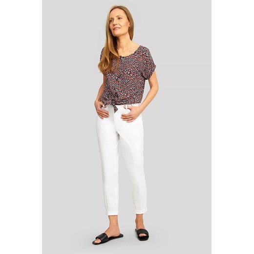 T-shirt damski z krótkim rękawem w kolorowe wzorki ze sklepu 5.10.15 w kategorii Bluzki damskie - zdjęcie 169688142