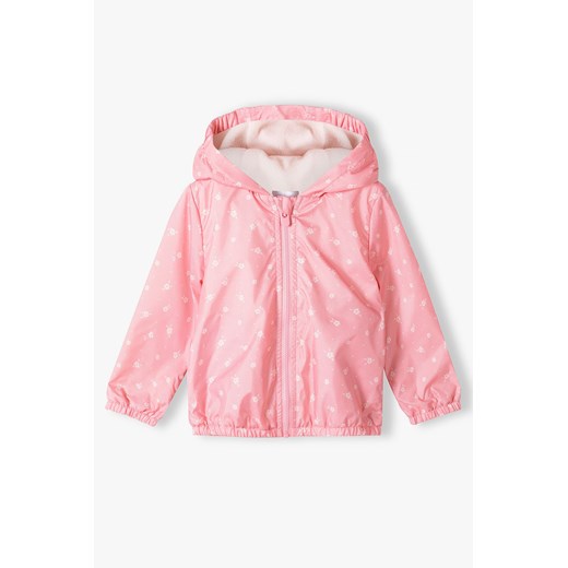 Kurtka przejściowa niemowlęca - różowa z kapturem ze sklepu 5.10.15 w kategorii Kombinezony i kurtki - zdjęcie 169688184