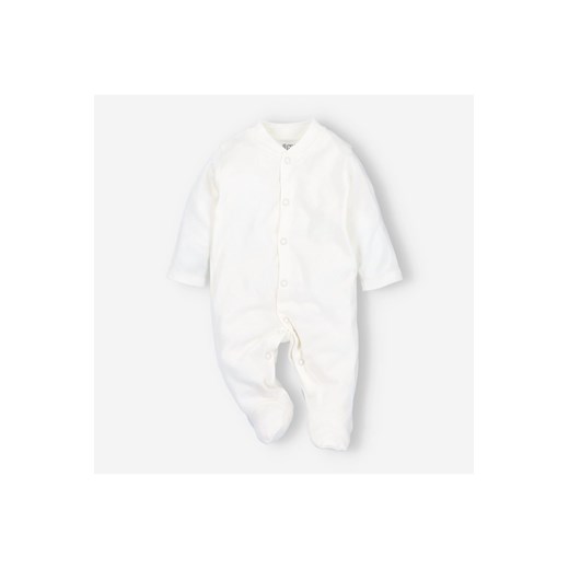 Pajac niemowlęcy z bawełny organicznej ecru ze sklepu 5.10.15 w kategorii Pajacyki - zdjęcie 169688471