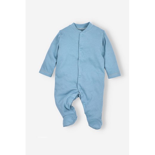 Pajac niemowlęcy z bawełny organicznej dla chłopca niebieski ze sklepu 5.10.15 w kategorii Pajacyki - zdjęcie 169688501