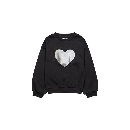 Bluza dziewczęca dzianinowa nierozpinana z sercem ze sklepu 5.10.15 w kategorii Bluzy dziewczęce - zdjęcie 169688570
