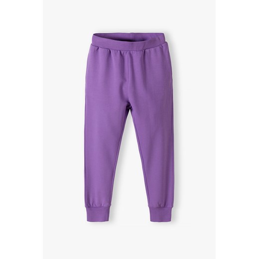 Fioletowe spodnie dresowe dla dziewczynki- Lincoln&Sharks ze sklepu 5.10.15 w kategorii Spodnie dziewczęce - zdjęcie 169688654