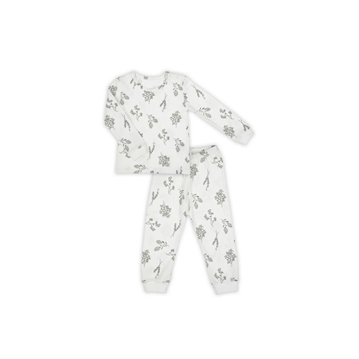 Bawełniana piżama dziewczęca z motywem roślinnym ze sklepu 5.10.15 w kategorii Piżamy dziecięce - zdjęcie 169688774