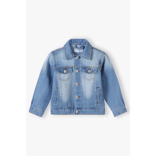 Jasnoniebieska kurtka jeansowa dla chłopca ze sklepu 5.10.15 w kategorii Kurtki chłopięce - zdjęcie 169688790