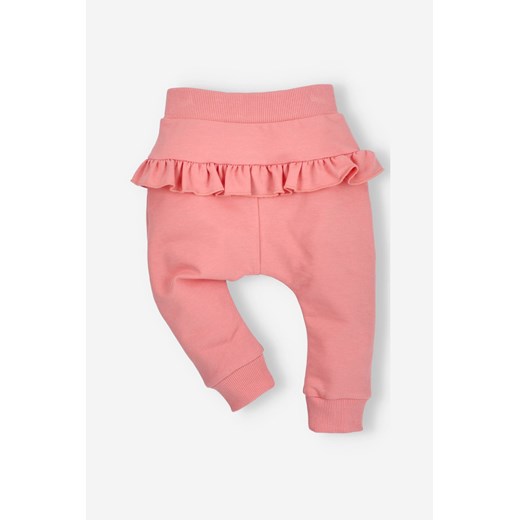 Spodnie niemowlęce z bawełny organicznej dla dziewczynki ze sklepu 5.10.15 w kategorii Spodnie i półśpiochy - zdjęcie 169688894