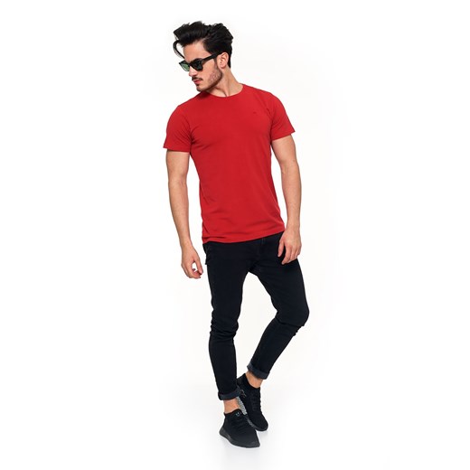 T-shirt męski premium czerwony ze sklepu 5.10.15 w kategorii T-shirty męskie - zdjęcie 169688902